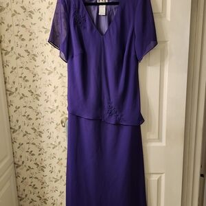 Elegant Purple Maxi Dress